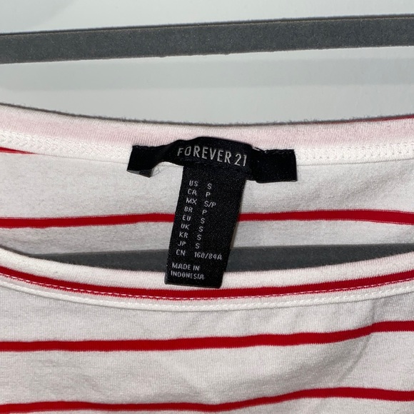 forever 21 striped crop top - Picture 3 of 3